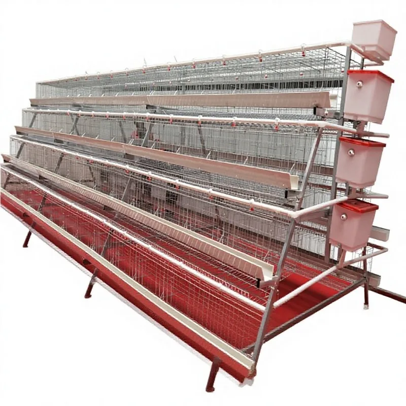 Stepped multi-layer chicken cage Special large chicken raising equipment for farms Galvanized broiler cage