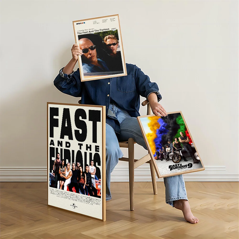 Classic Movies Fast and Furious Series Paul Walker Classic Movie HD Quality Poster Wall Art Painting Study Nordic Home Decor