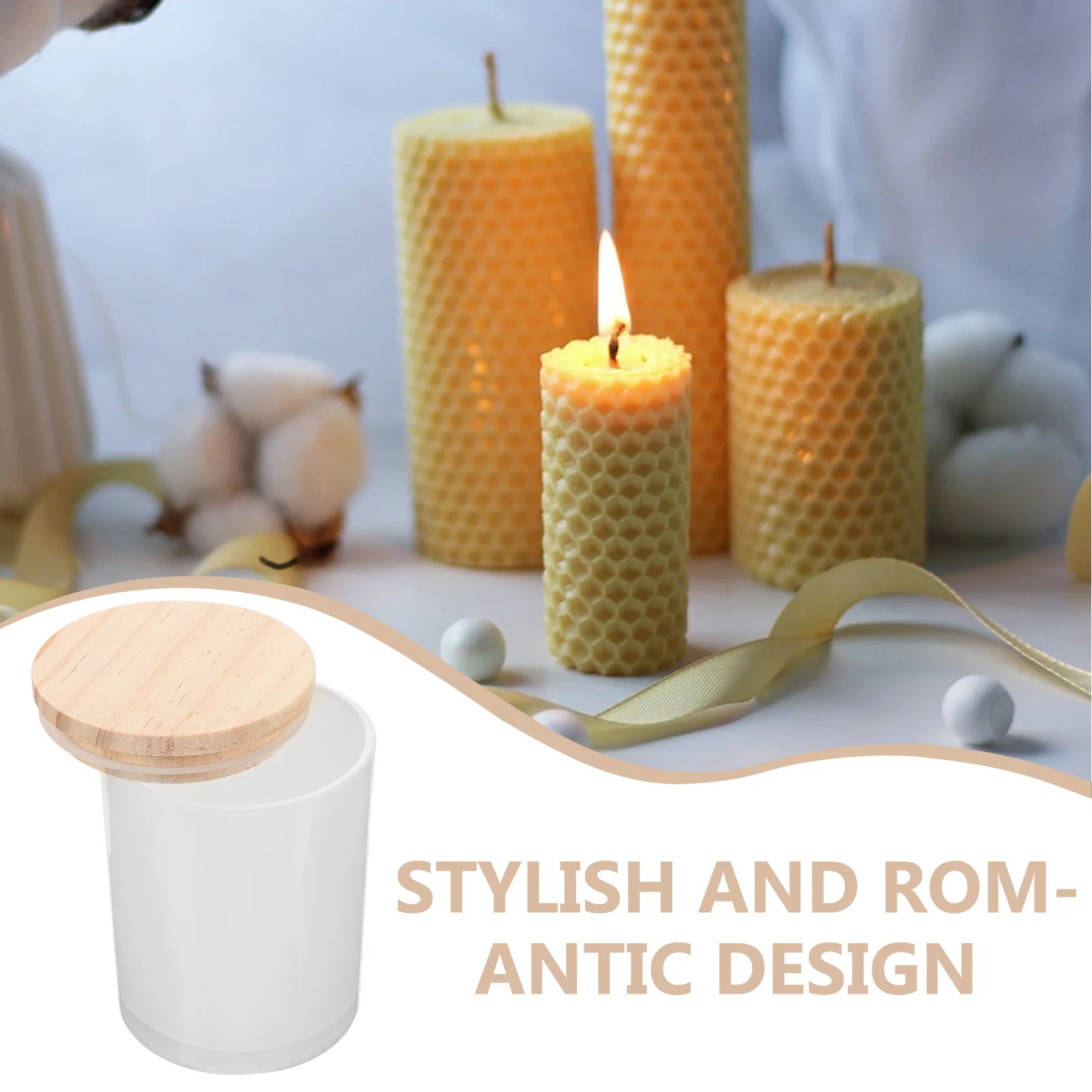 

4pcs Glass Jars Empty Diy Tealight Cups Small Glass Holders Leakproof Lightweight Decorative Making Containers For