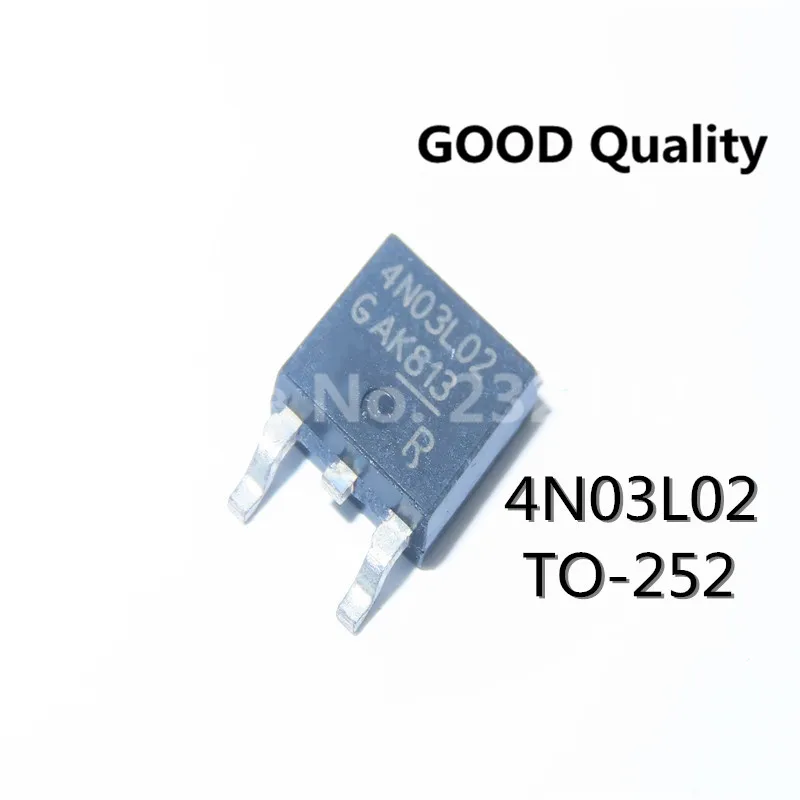 10PCS  IPD90N03S4L-02 4N03L02  TO252  30V 90A 2.2 milliohms   MOS field effect tube N groove   In Stock