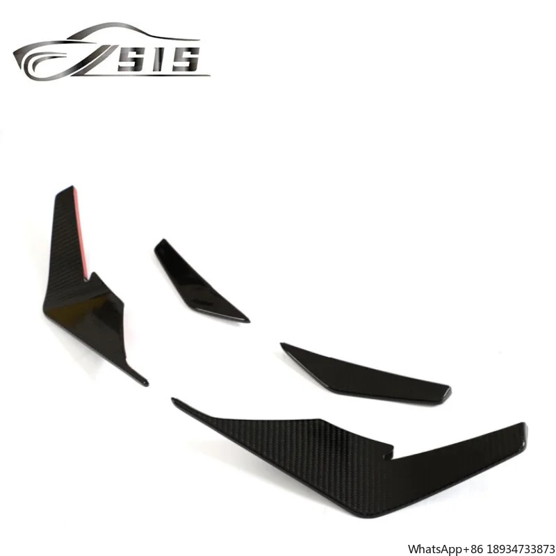 2023 Anno AD R8 Coupe PERFORMANCE Stile Paraurti Anteriore Copertura Labbro Misura Per R8 A Secco In Fibra di Carbonio Diffusore Anteriore Air Vent Copertura