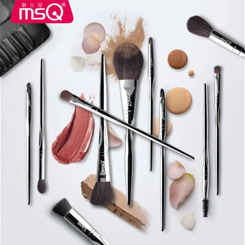 MSQ/ MSQ 11-piece Makeup Brush Set: A Complete Set Of Professional Animal Hair Brush And Eyeshadow Brush Tools