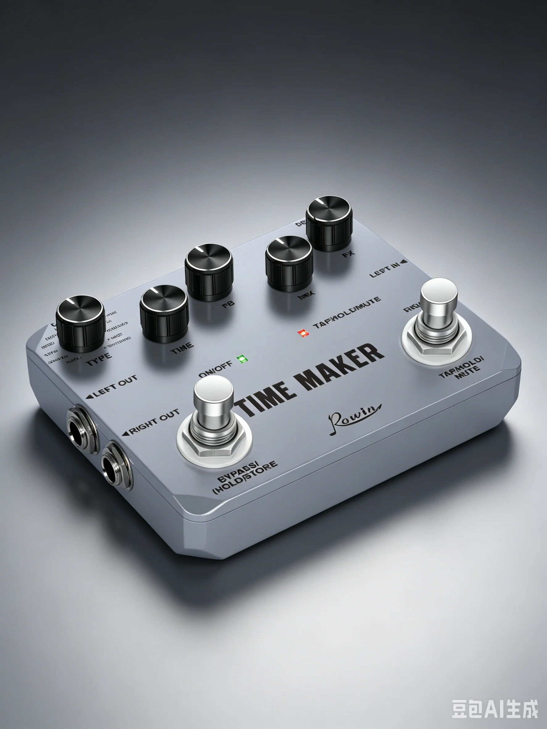 Rowin LTD-02 Guitar Time Maker Pedal Ultra Delay Effect Pedals For Electric Guitars 11 Types Delay True Bypass Full Metal Case