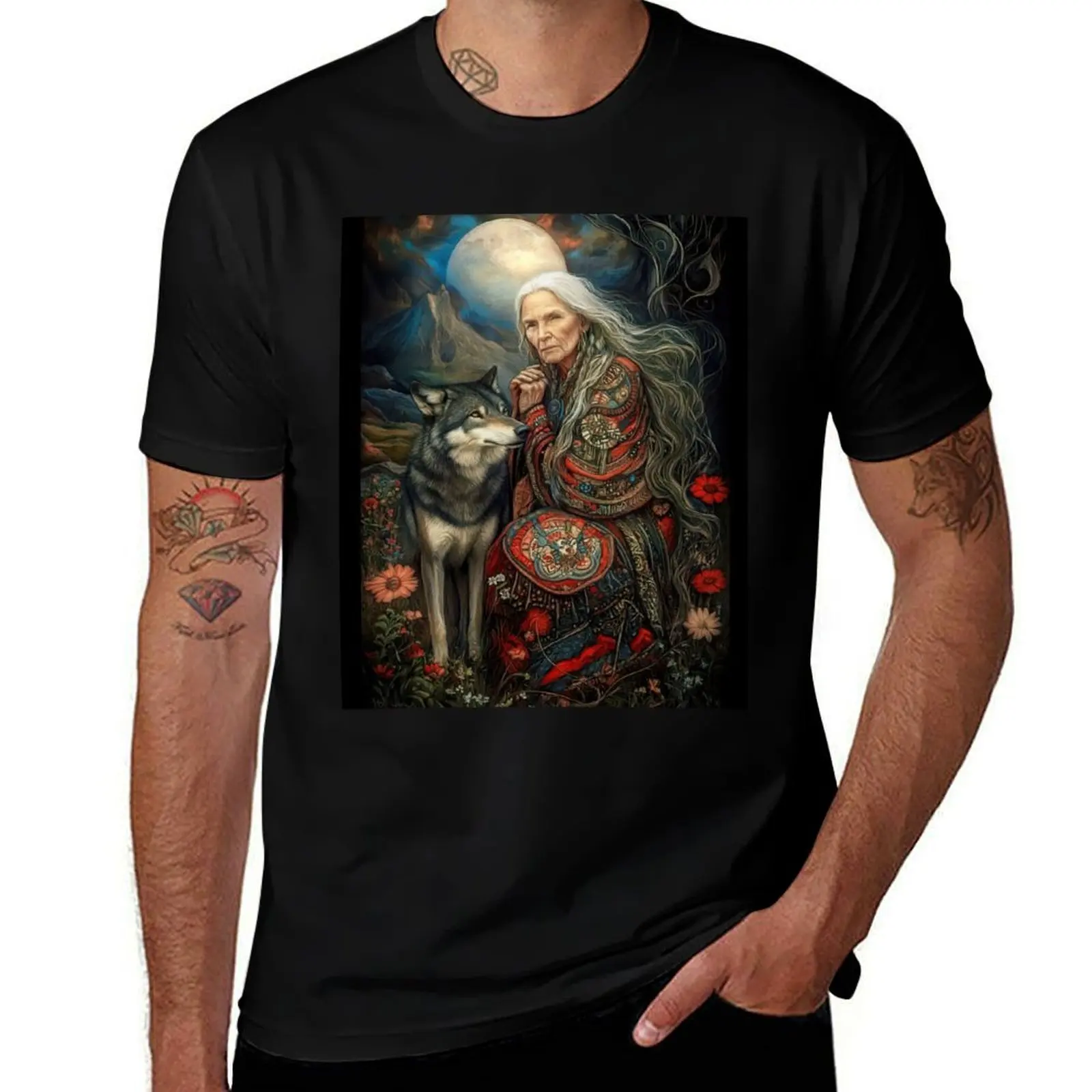 

Red Indian Prayer T-Shirt T-shirts man oversized t shirt anime tshirt sweat shirts, men