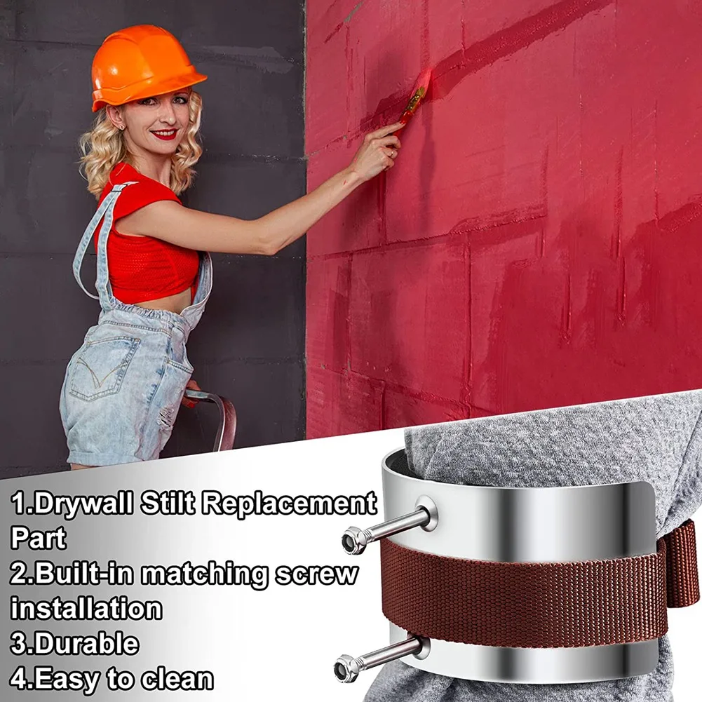 ABHI-Drywall Stilt Replacement Parts Accessories Stilts Comfort Straps Kit For Home Improvements Drywall Stilt Leg Cuffs Leg Ban