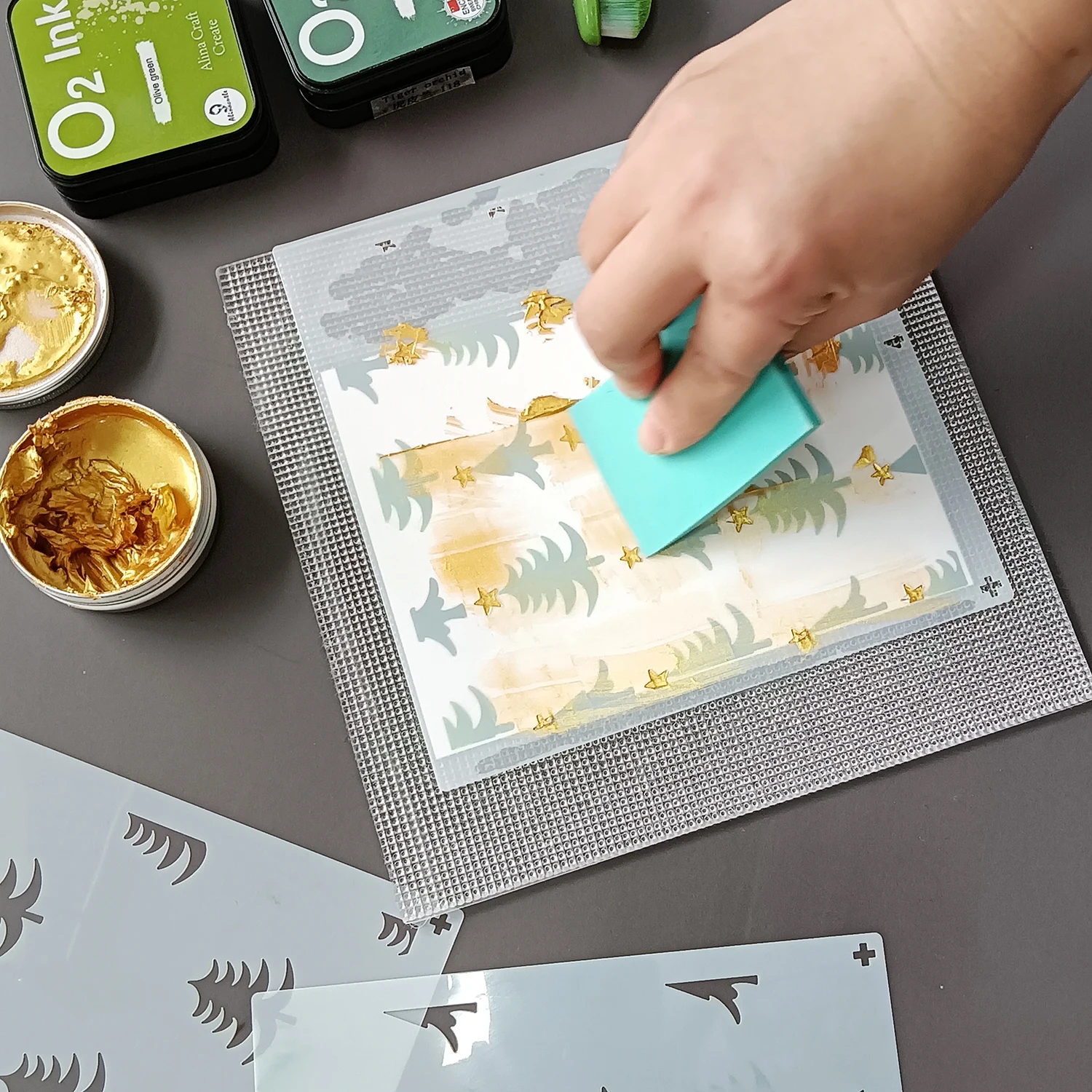 Klebrige Matte, leicht zu verb – Stamping Ink Pad Bewertung und Preis