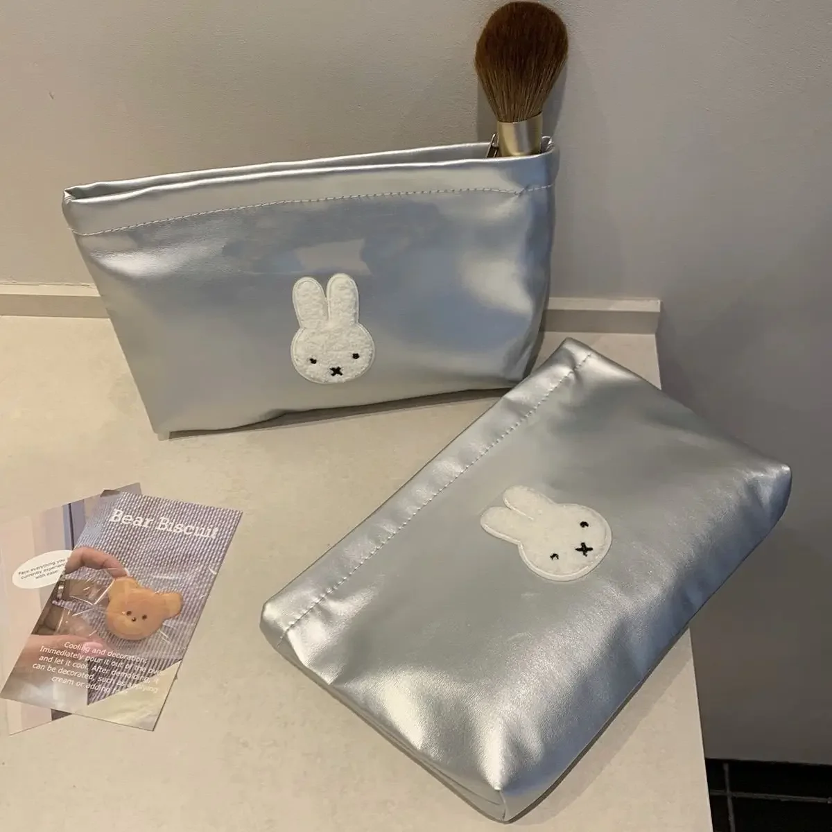 Cartoon Image Miffy Makeup Bag Portable Large Capacity Toiletry Bag Creativity Going Out Organize Woman Zipper Storage Bag view 2