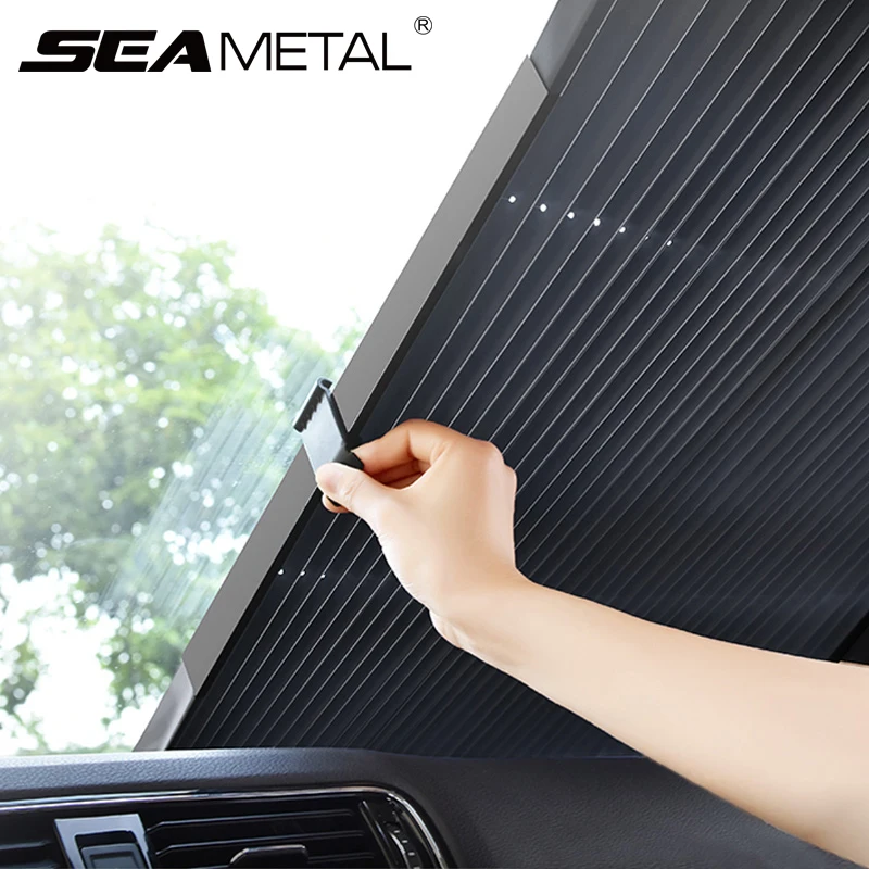 Foldable Car Sunshade Protector Auto Parasol Front Rear Window Sun Visor Winshield Sun Shade Covers UV Prevention for Car SUV