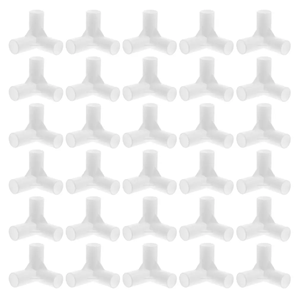 

30 Pcs Tent Accessories Canopy Replacement Parts Pipe Fitting Connector Through Fittings for Frame Pp Hardware