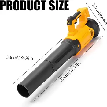 【不含電池】適用於得偉 (DeWalt) 20V 無線吹葉機,可用於除雪、草坪護理和庭院護理 10 最佳銷售 利比鼓風機 - №10