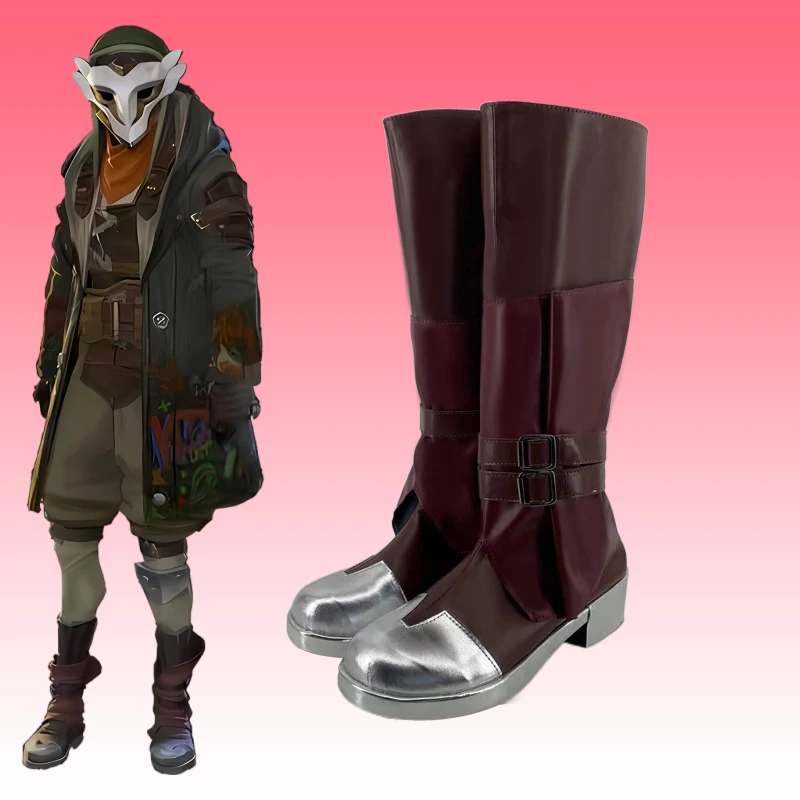 Anime Arcane Ekko Cosplay Fantasia Schoenen Laarzen Spel 2024 Game TV 2 Kostuum Vermomming Voor Jongens Mannen Volwassen Halloween Carnaval schoenen