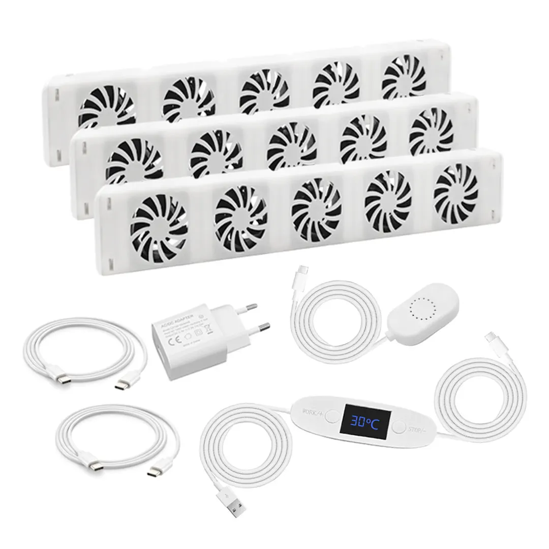 

Регулируемый термостат RV, вентилятор для радиатора, тройной термо-вентилятор, комфортный нагрев, усилитель объема воздуха, электрический, пластиковый, OEM