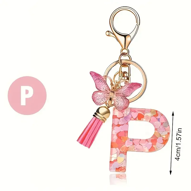 Mode DIY A-Z Buchstaben schlüsselbund Metall Halter Pendent Schlüssel Kette Frauen Auto Schlüssel Ring Einfache Brief Name Schlüssel Party geschenk Schmuck