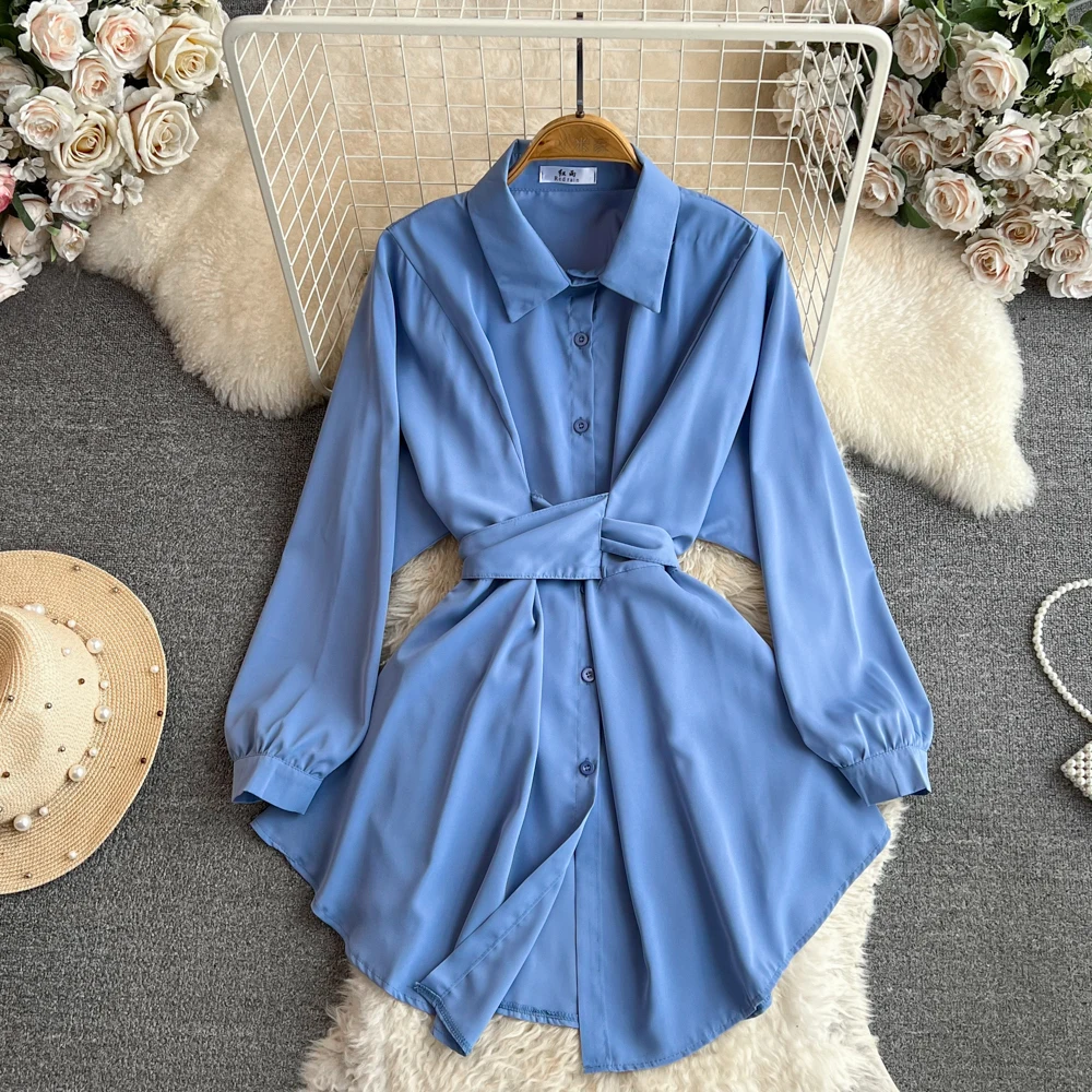 Autumn Women Elegant Casual Solid Shirts Tops Long Sleeve Vintage Party Birthday Blusas Female Chic Outerwear Blouses Clothes