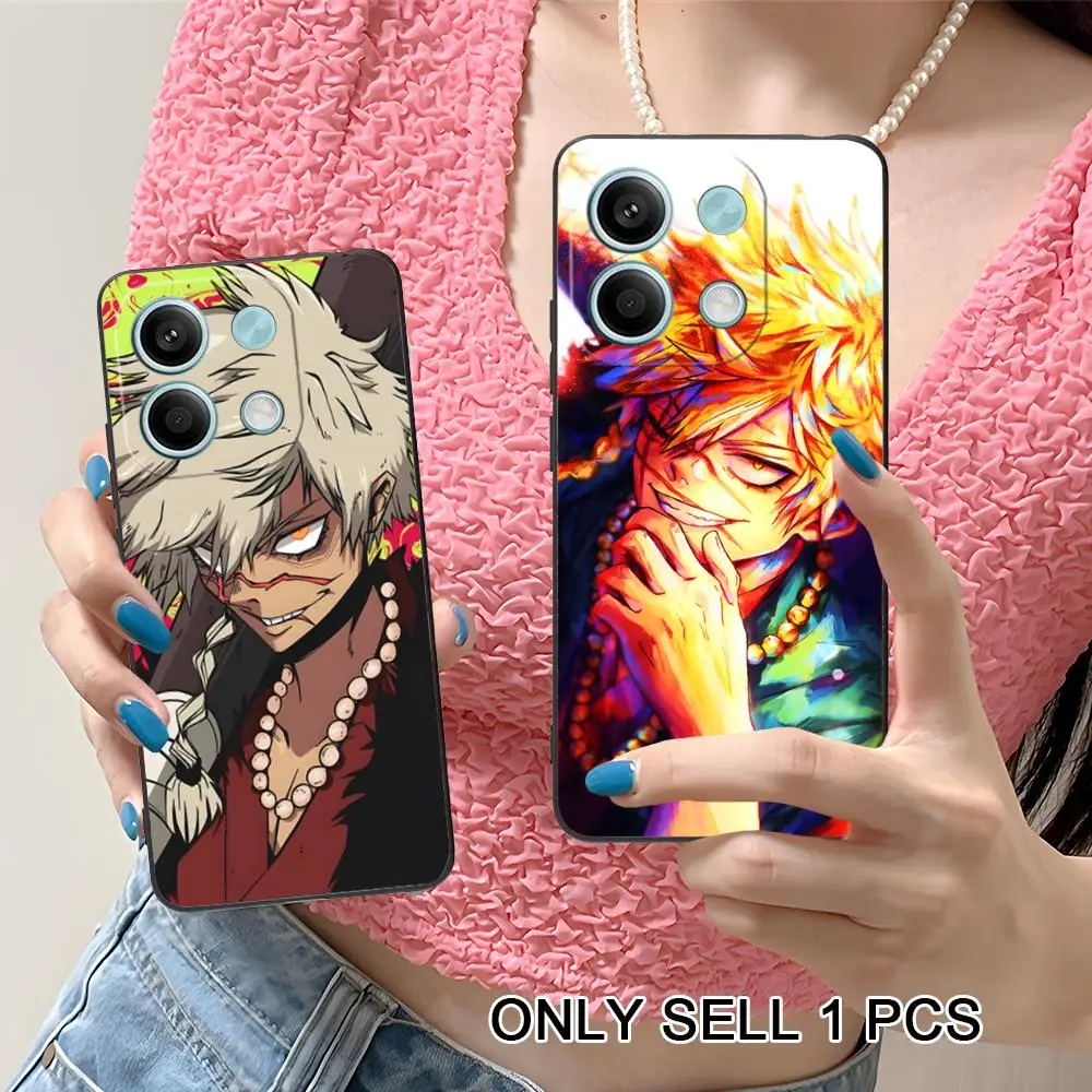 

Hell's Paradise Aza Chobei Phone Case for Xiaomi Redmi 15 14 13 12 A5 3 2 1 C Plus 4G 5G Soft TPU Shockproof Cover
