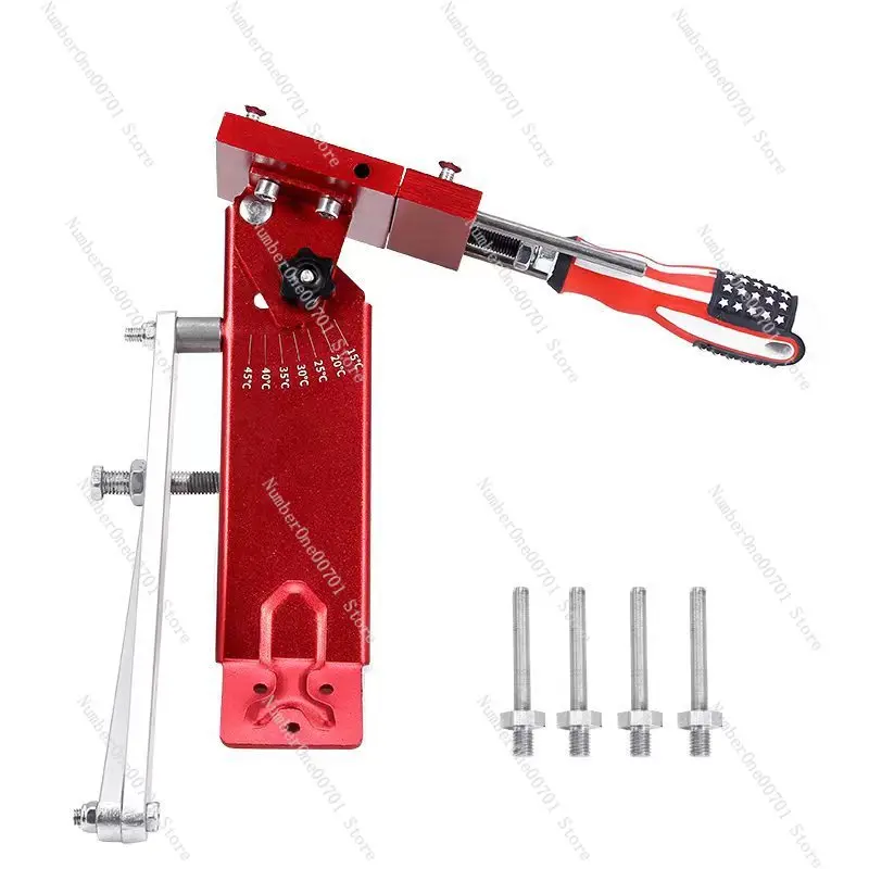 Lawn Mower Blade Sharpener for American Style Mowers, Garden Tool Adjustable Angle 15° to 45°