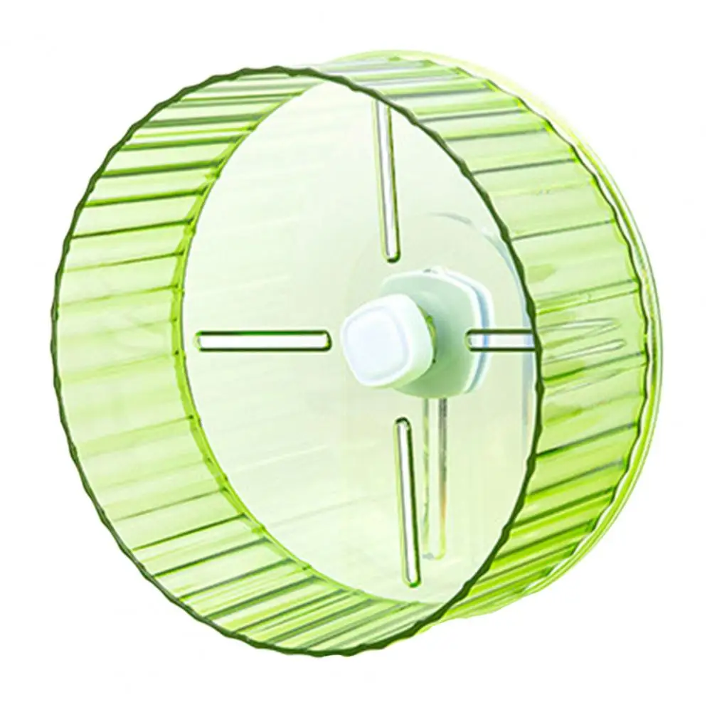 Transparent Sides Hamster Wheel Transparent Hamster Exercise Wheel with Silent Jogging Feature for Small for Hamsters for Fun