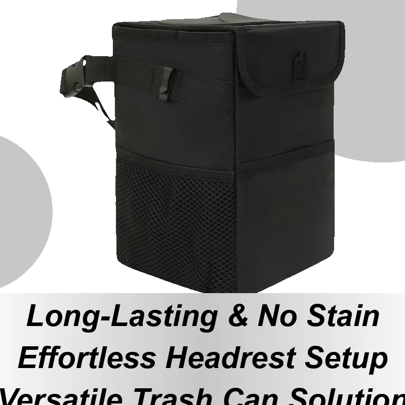 

Foldable Car Trash Can Automotive Traveling Garbage Container Can Vehicle Dustbin Leakproof Storage Solution For Umbrella Mobile