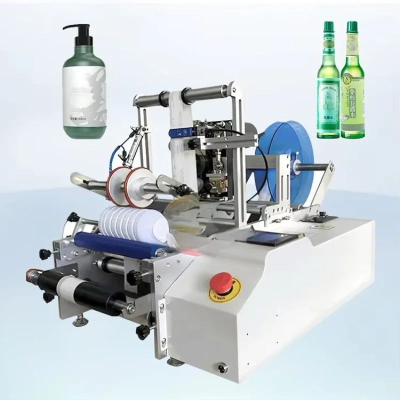 Semi Automatic Manual Professionnelle Print a Sticker Small Label Machine Applicator for Round Water Bottle