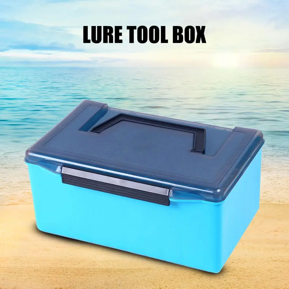 Fishing Tackle Box Waterproof Large Capacity Good Toughness Long-lasting Fishing Case Fishing Supplies