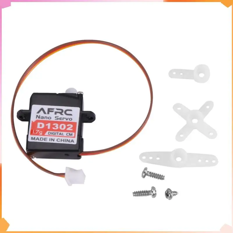 

B94A 5X AFRC-D1302 Mini 1.7G Large Torque Mini Digital Servo JST Connector For RC Model Drone Airplane Helicopter