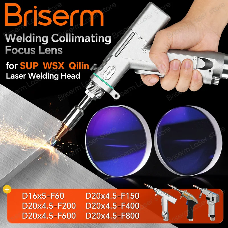 

Лазерная коллиматорная линза SUP D20x4.5 F150 F200 F400 F600 F800 для сварки, коллимирующая фокусирующая линза для SUP 23ST 20ST 21T 22C
