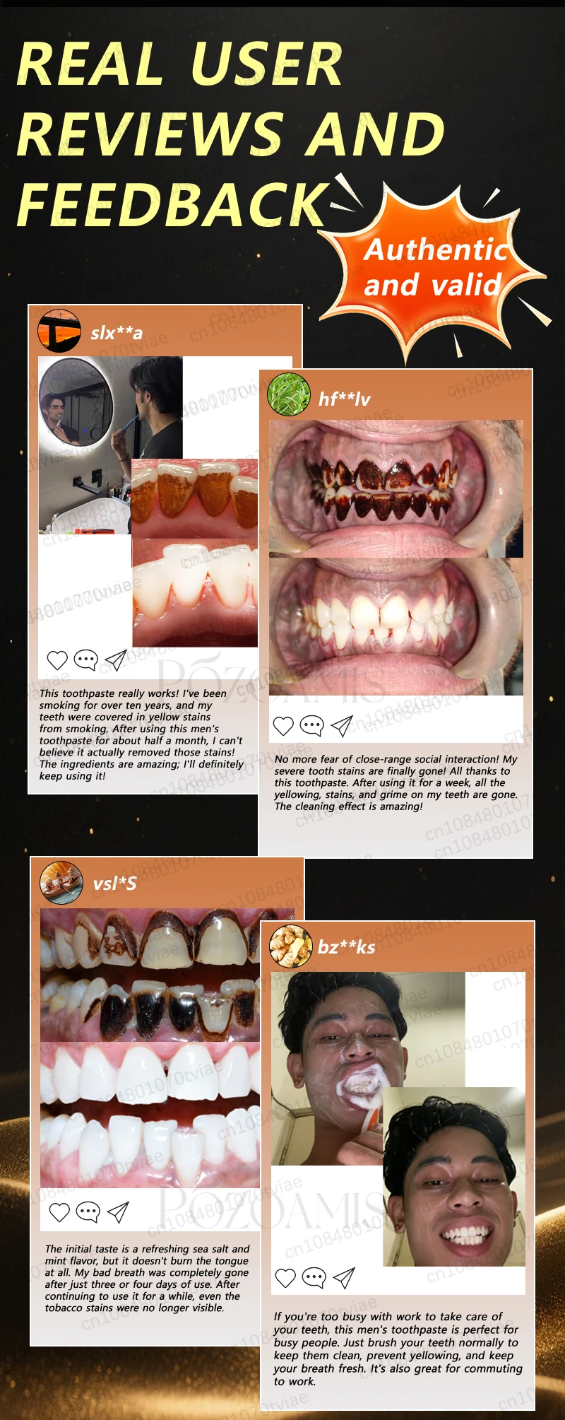 POZOAMIS 30% Hydroxyapatite Toothpaste, For Home Use, Deeply Cleans And Whitens Teeth, Freshens Breath, Protects Gum Health, And Removes Plaque And Tartar.