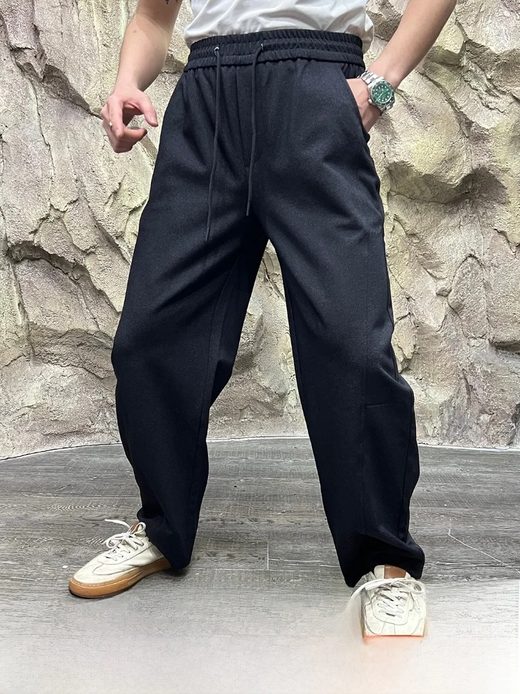 

Линия 3D ножа свободного покроя повседневные мужские модные эластичные спортивные спортивные штаны Новое осеннее поступление прямые брюки