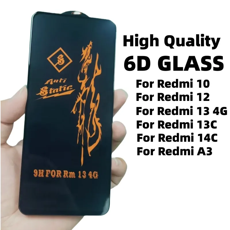 

high quality Tempered Glass For Xiaomi Redmi 13C 14C 12 13 10 A3 Screen Protector Glass Protectiv on Redmi A3 12 13 13C 14C Film