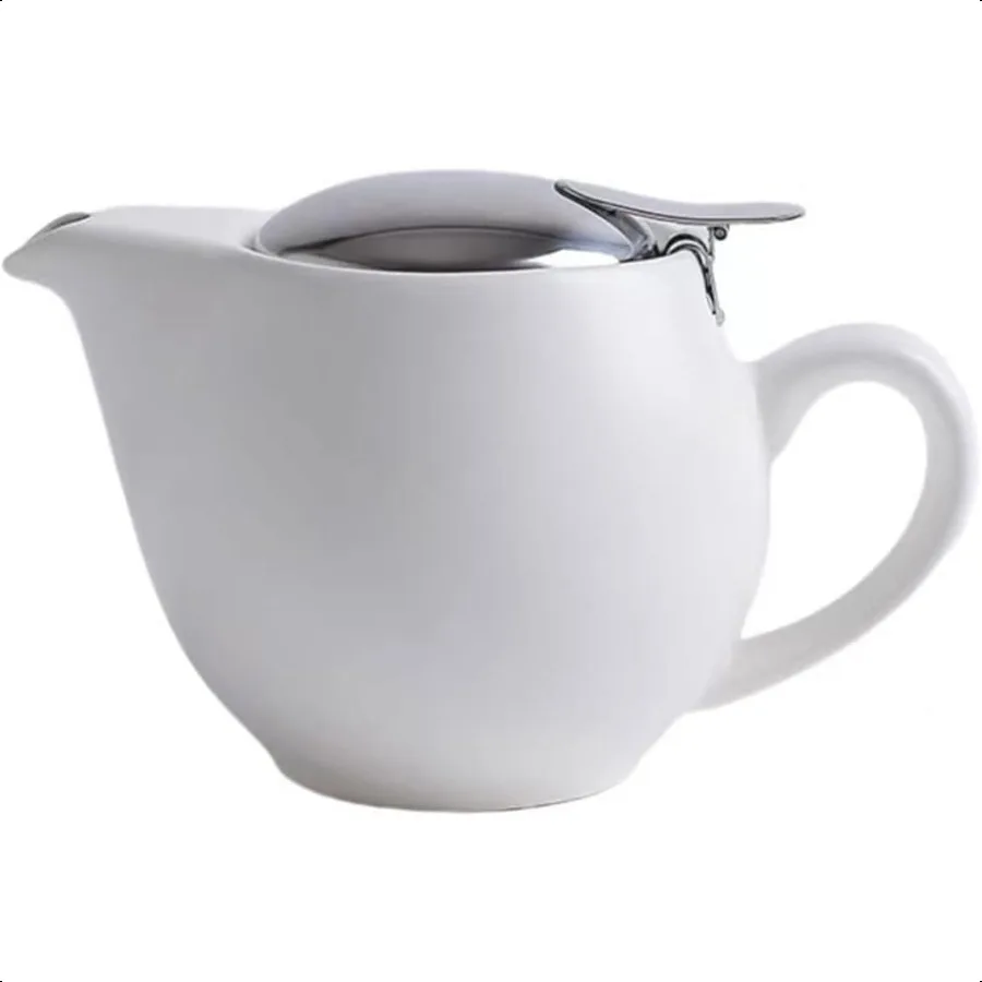 

Small Ceramic Teapot With Stainless Steel Infuser For Loose Tea And Blooming Tea Heat Resistant Ceramic Tea Pot And Tea Kettle