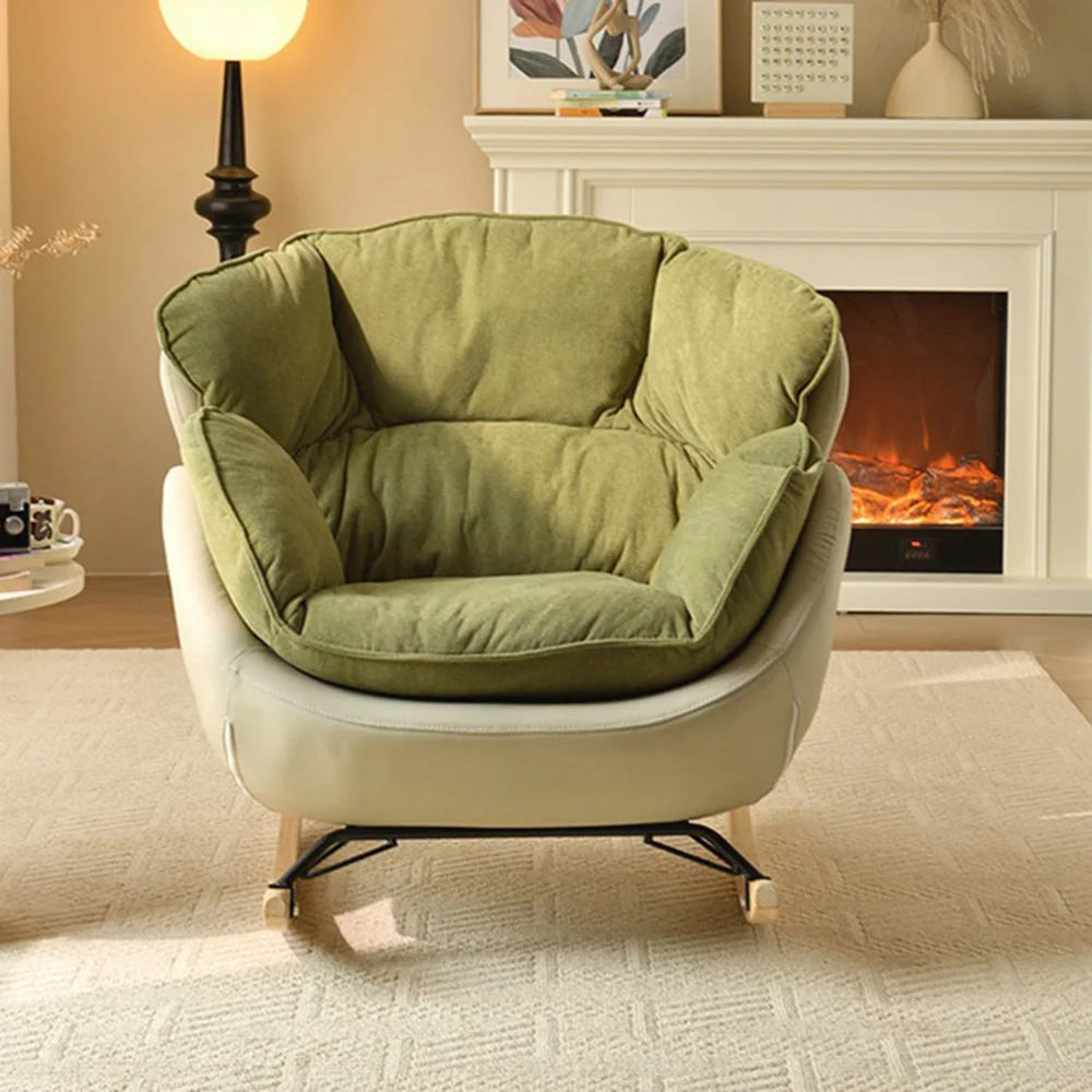 Ergonomic Green Rocking Chairs Living Room Modern Home Furniture Comfortable Meditation Relaxation Muebles Para El Hogar"