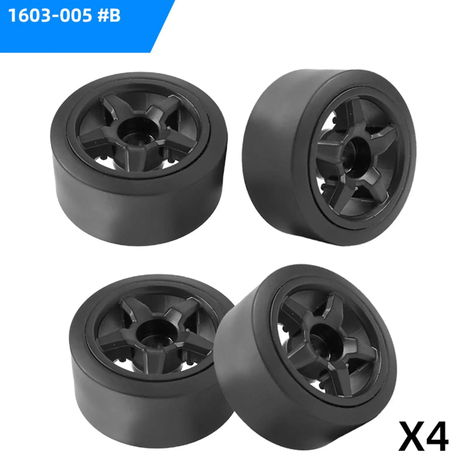 Ruote e pneumatici RC a 5 raggi da 4 pezzi/set per SG-1603 SG-1604 Auto da corsa RC in scala 1/16