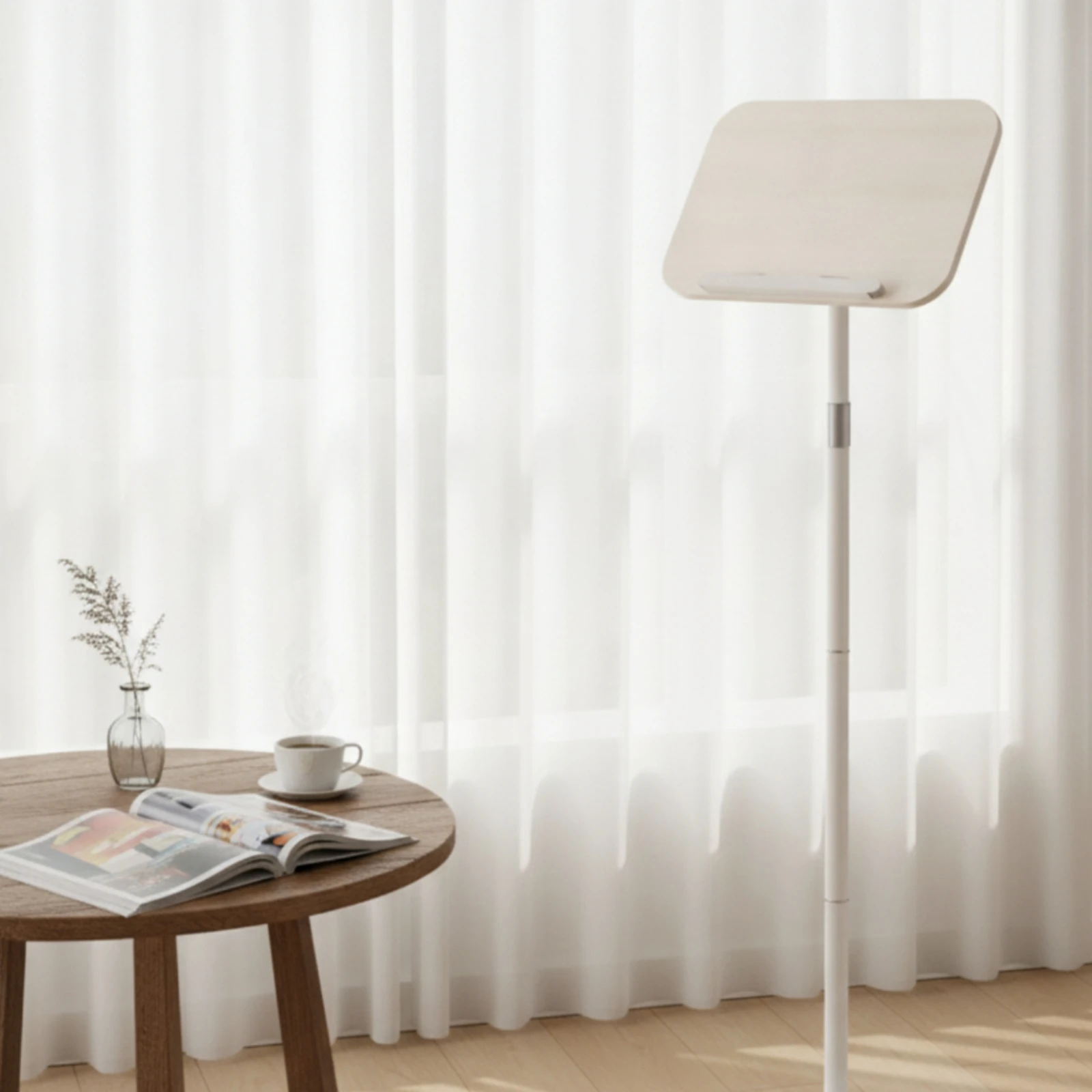 Floor Music Stand Sturdy Book Stand with Base Floor Book Holder Long-Lasting Heavy Duty for Readers, Home Study, Classroom
