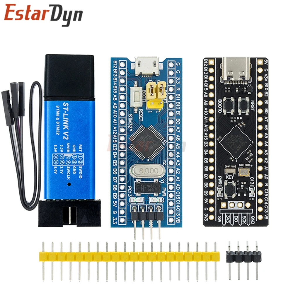 Estardyn Original ST-LINK V2 Programmer Debugger STM32F103C8T6 STM32F401/411 Minimum System Development Board Kit