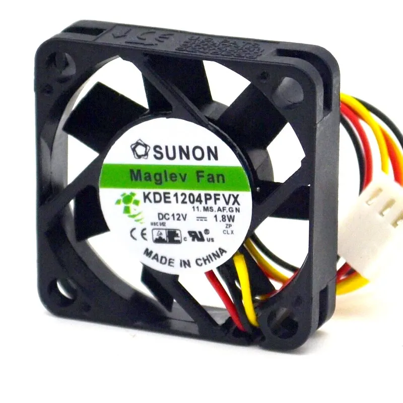 1pcs 40*40*10 12V 1.8W KDE1204PFVX 4010 12v  40mm 3-wire cooling fan for SUNON