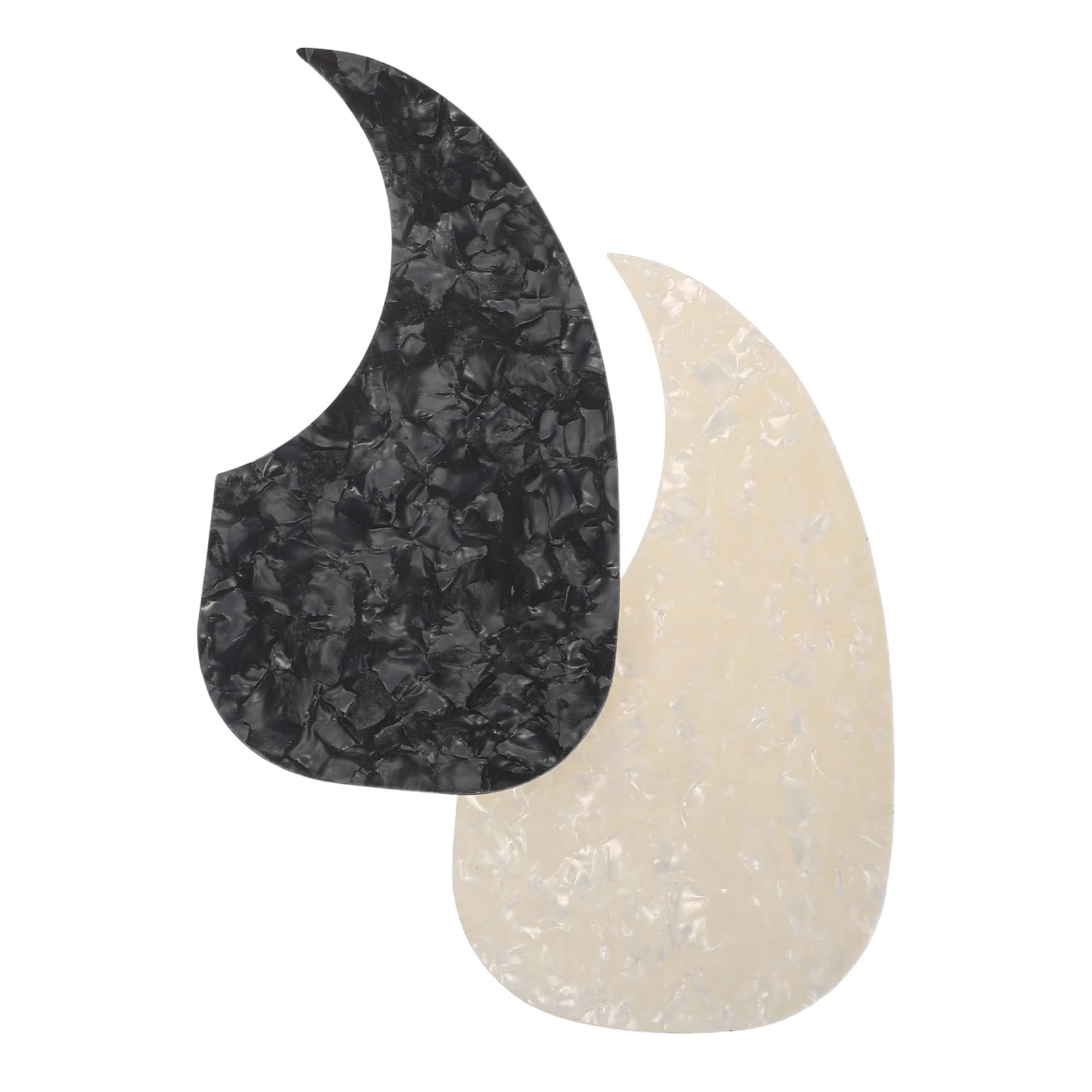 

2 Pcs Guitar Cover Scratch Plate for Folk Musical Instrument Acoustic Accessories Sticker