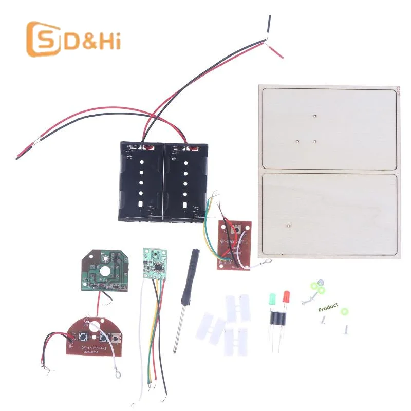 1 Juego de kits STEM, aprender código Morse, construir una máquina telégrafo, experimento de circuito eléctrico, kit de electricidad (sin batería)