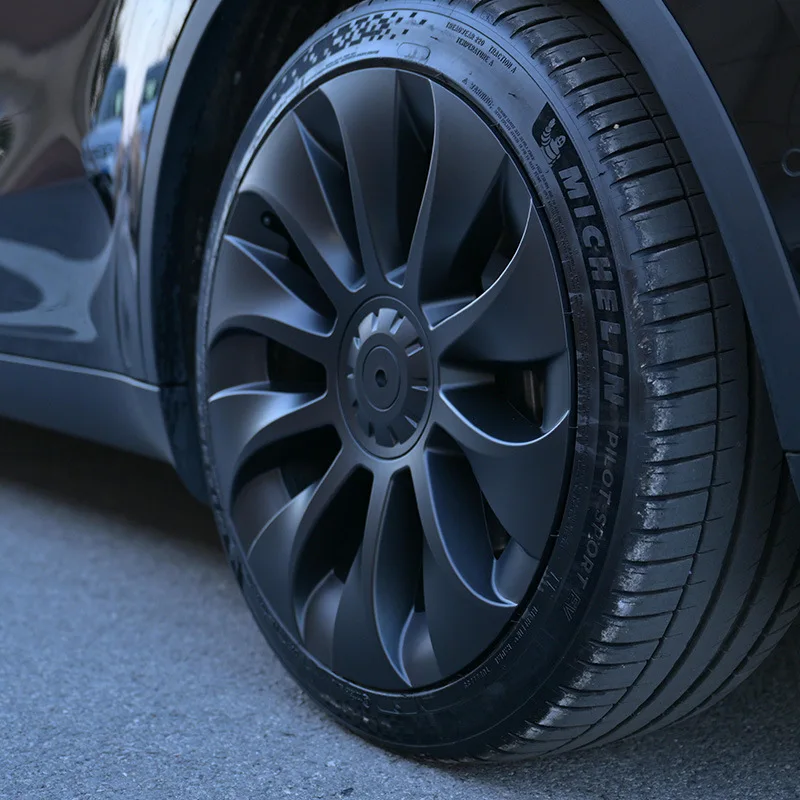 4PCS 20 Inch Wheel Hub Caps Automobile Wheel Cover Performance Replacemen Full Rim Cover for Tesla Model Y 2018-2024 Accessories