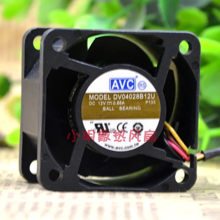 DV04028B12U 4CM 4028 12V 0.66A 4 FIOS de CONTROLE de TEMPERATURA PWM FÃ SERVIDOR