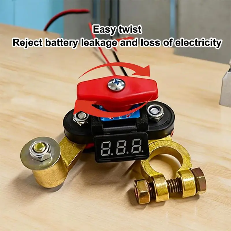 Heavy Duty Car Battery Power Disconnect Switch Rotatable Joint Design Quick Isolation for Truck RV Motorhome Maintenance