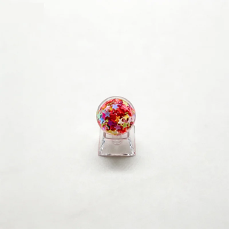 3D DLYCrystal Keycaps Pink Glow Cherry MX | R4 ESC Anime Girl Transparent Keycaps Gift for Friend
