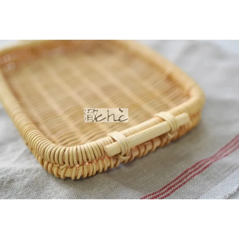 Japanese Vine Basket Fruit Basket Storage Basket Handwoven Tray Rectangular