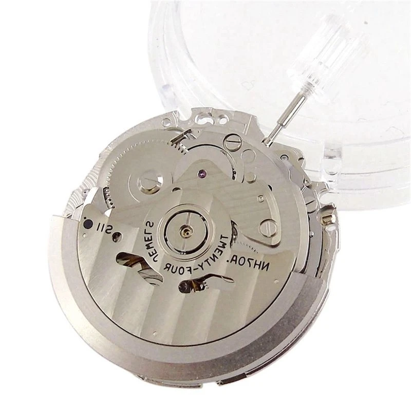 A32HOT-4X Japan NH70/NH70A Hollow Automatic Watch Movement 21600 BPH 24 Jewels High Accuracy Fit For Mechanical Watches