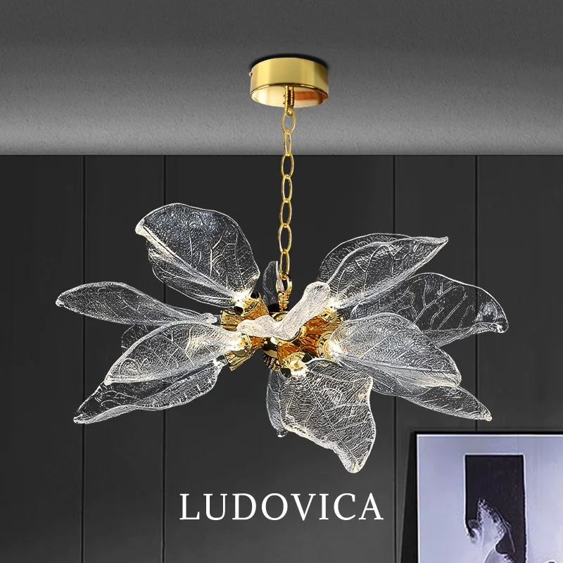 

Modern Home Decor Leaf Leaf LED Lights Pendant Light Lamps Living Room Chandeliers Dining Room Hanging Light Indoor