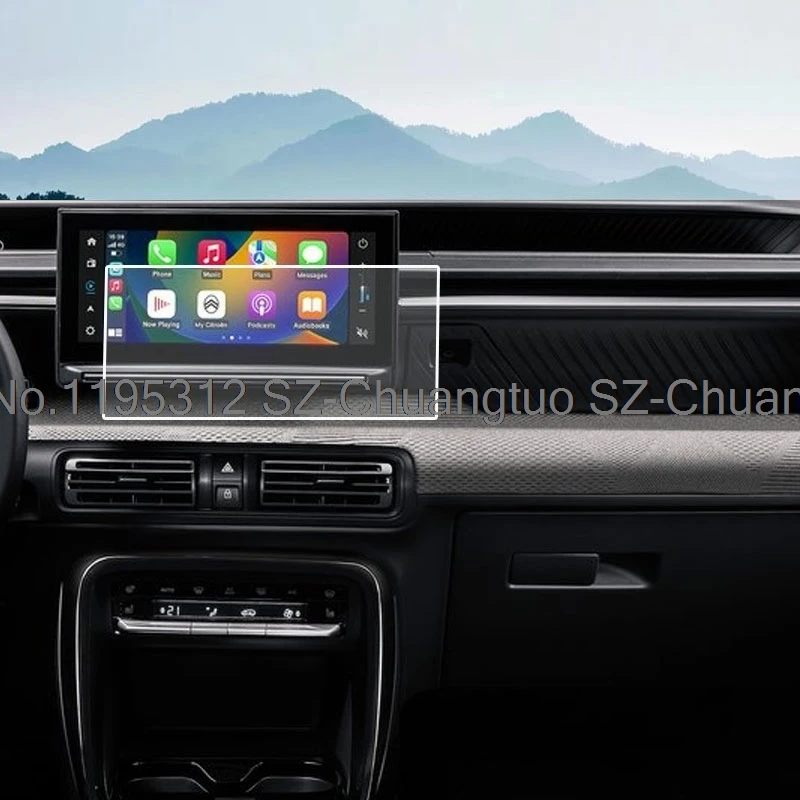

Tempered Glass Screen Protector For Citroen e-C3 2024 10.25 inch car infotainment Navigation diaplayScreen anti-scratch film
