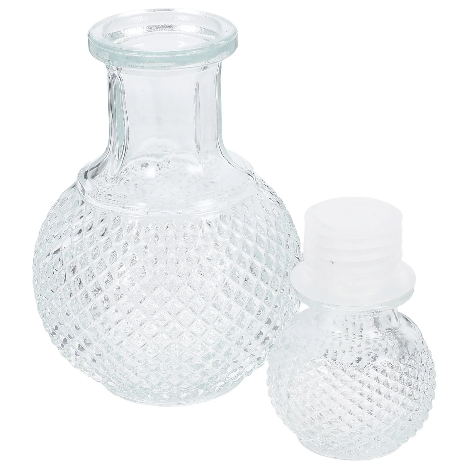 250Ml Whiskey Decanter Glass Liquor Dispenser Decorative Brandy Bottle Stopper for Home Bar Bartender Precise Pour