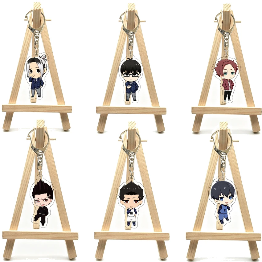 55MM Anime BLUE LOCK Figure Shidou Ryuusei Rin Itoshi Ego Jinpachi Itoshi Sae Barou Shouei Acrylic Keychain Cute Gifts