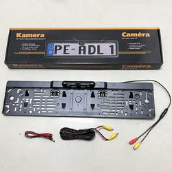 Auto Parktronic EU Car License Plate Frame Rear View Camera HD Night Vision Rear View Camera Reverse Rear Camera With 4 IR Light
