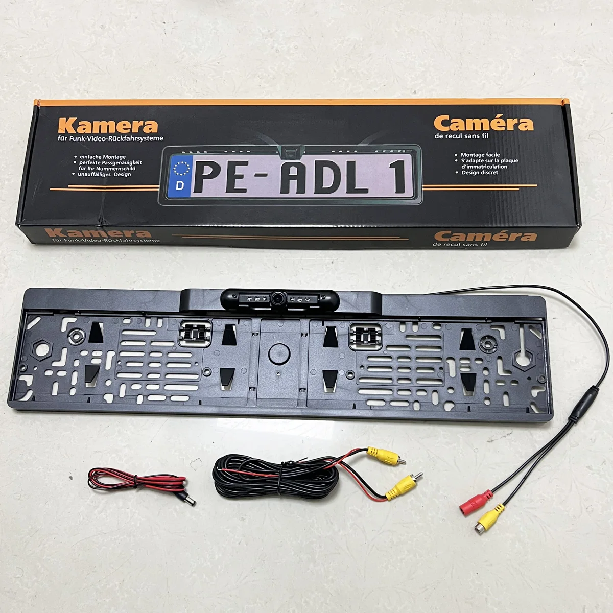 Auto Parktronic EU Car License Plate Frame Rear View Camera HD Night Vision Rear View Camera Reverse Rear Camera With 4 IR Light