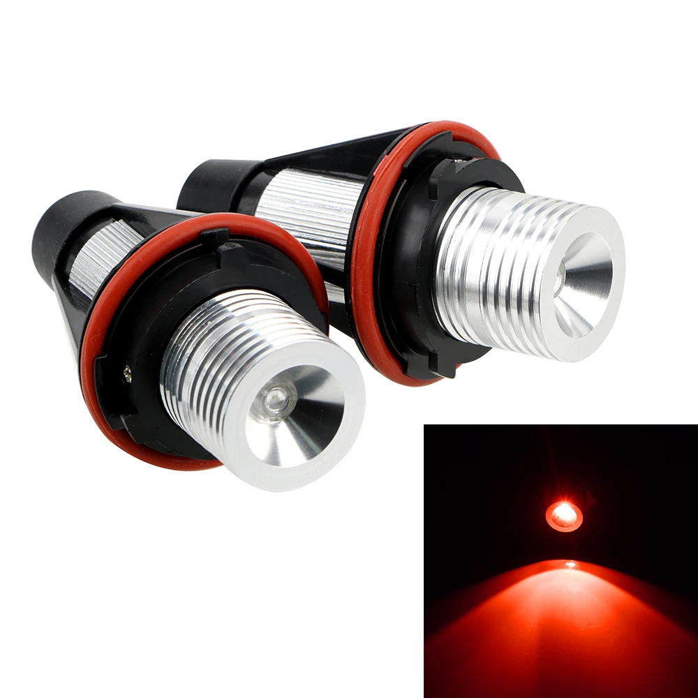 2pcs LED Angel Eyes Marker Light Bulbs Error Free Car Lamps for BMW E39 E53 E60 E61 E63 E64 E65 E66 E87 525i 530i xi 545i M5